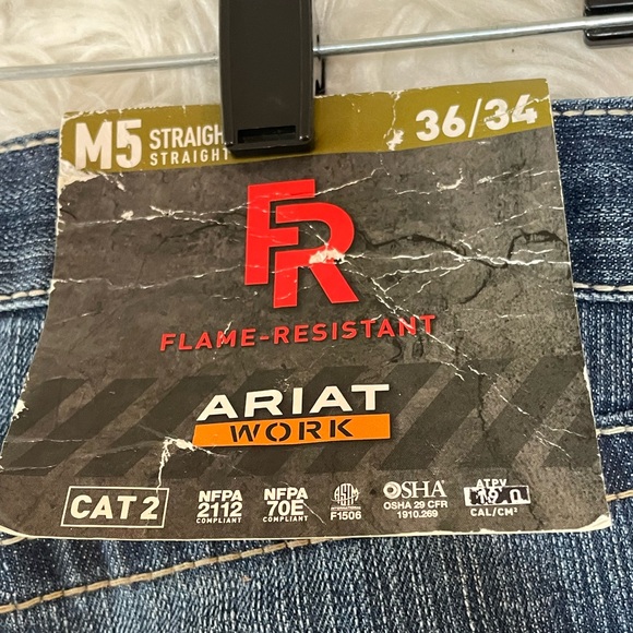 Ariat NWT Men’s M5 Ryley FR (Flame Resistant) DuraStretch Work Jeans. Size 36/34 - Picture 12 of 15